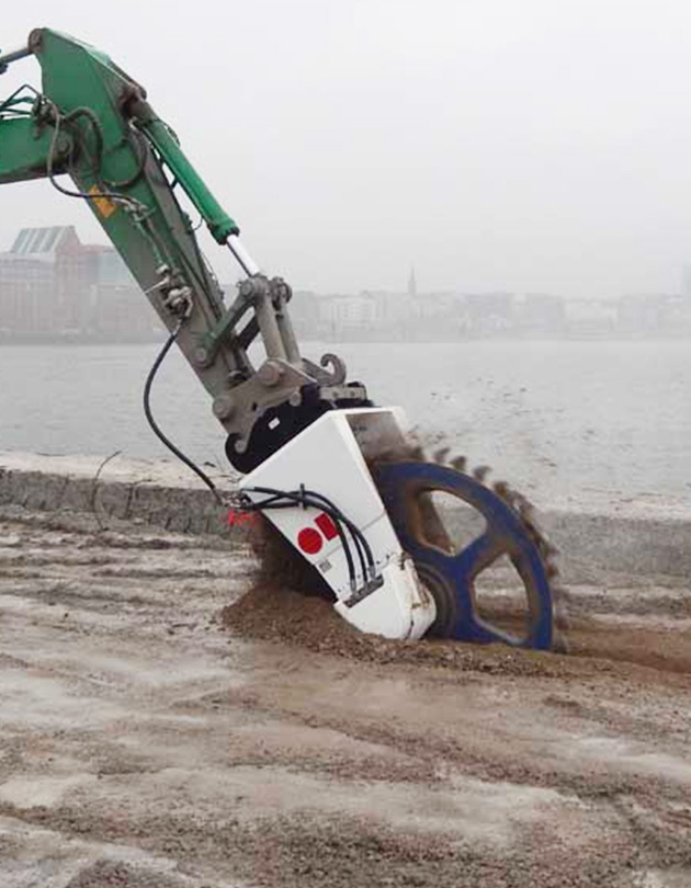 Cable Trenching by KEMROC DMW Rock Wheel