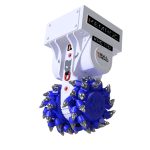 KEMROC KRC Bullhead Cutter attachment for excavator narrow trenching - KRC Bullhead-Fräsen