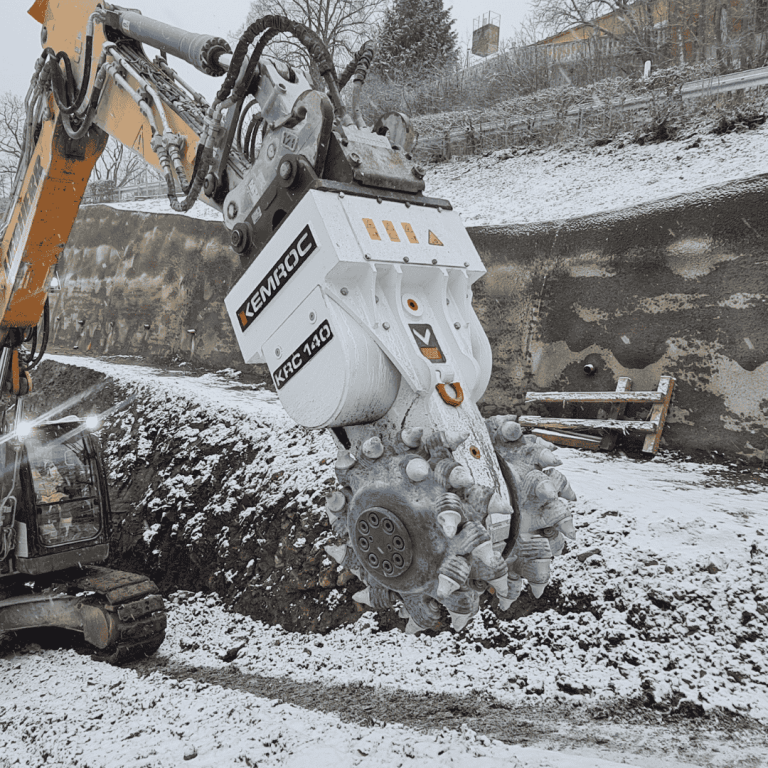 KEMROC KRC 160 Bullhead Cutter with dual angled drum design
