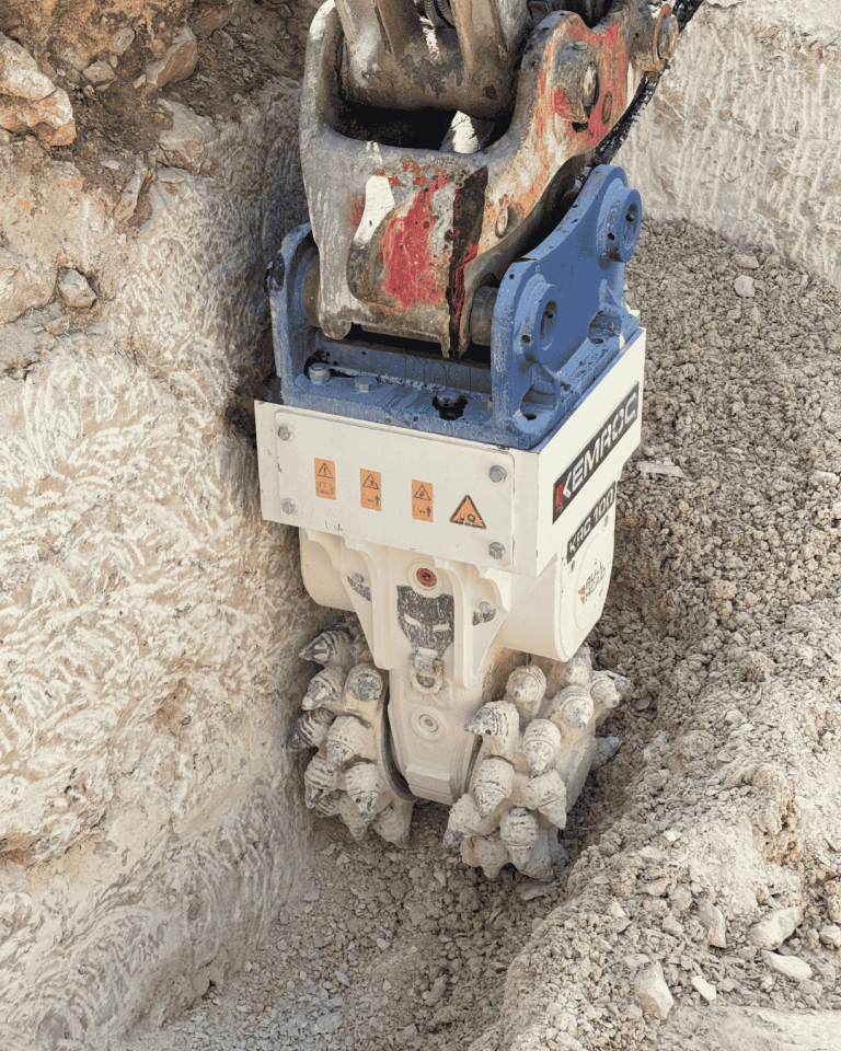 Patented inclined dual-drum gearbox of the KEMROC Bullhead Cutter