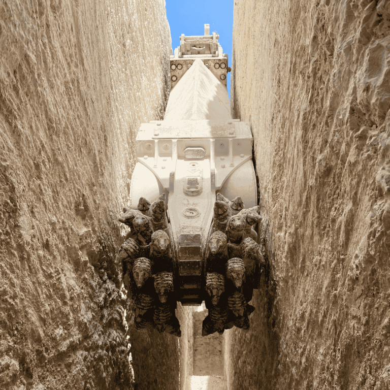 Bullhead Cutters in Narrow Trenching Application