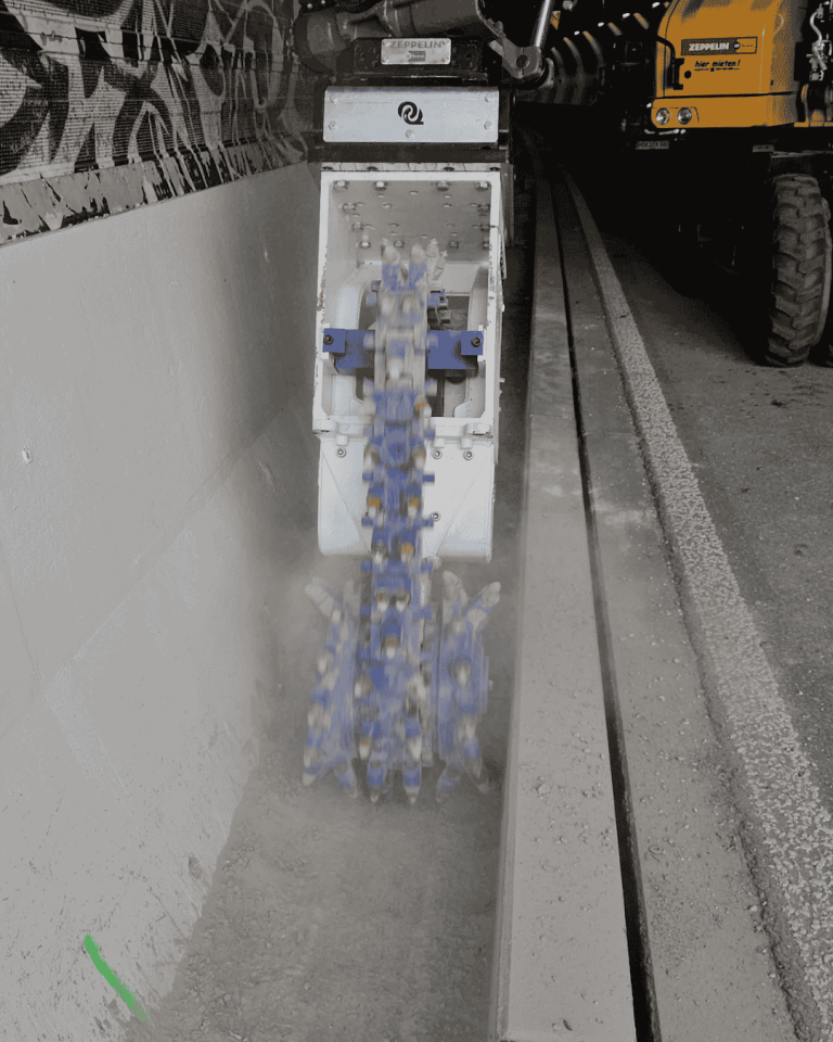 chain cutter for 12–17 ton excavators