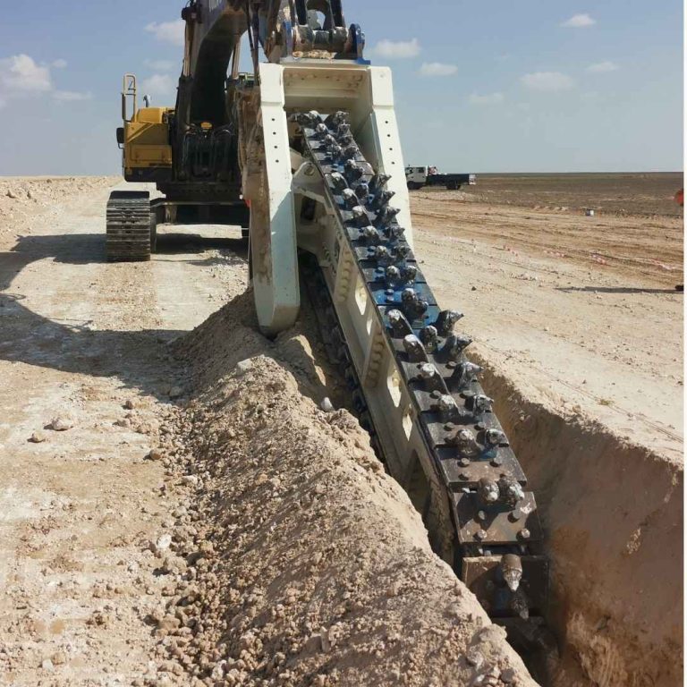 KEMROC Chain Trenchers - Trenching Application