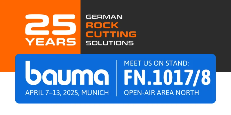 25 Years German Rock Cutting Solutions - Bauma 2025